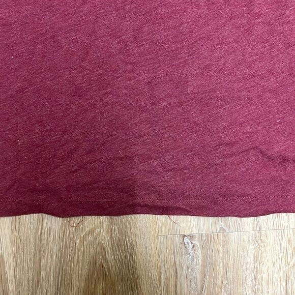 OLD Navy Maroon Youth V-Neck Short Sleeved Tee Shirt. Size Large - Picture 4 of 4